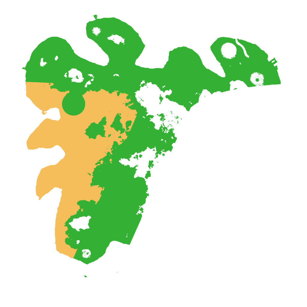 Biome Rust Map: Procedural Map, Size: 3500, Seed: 434576