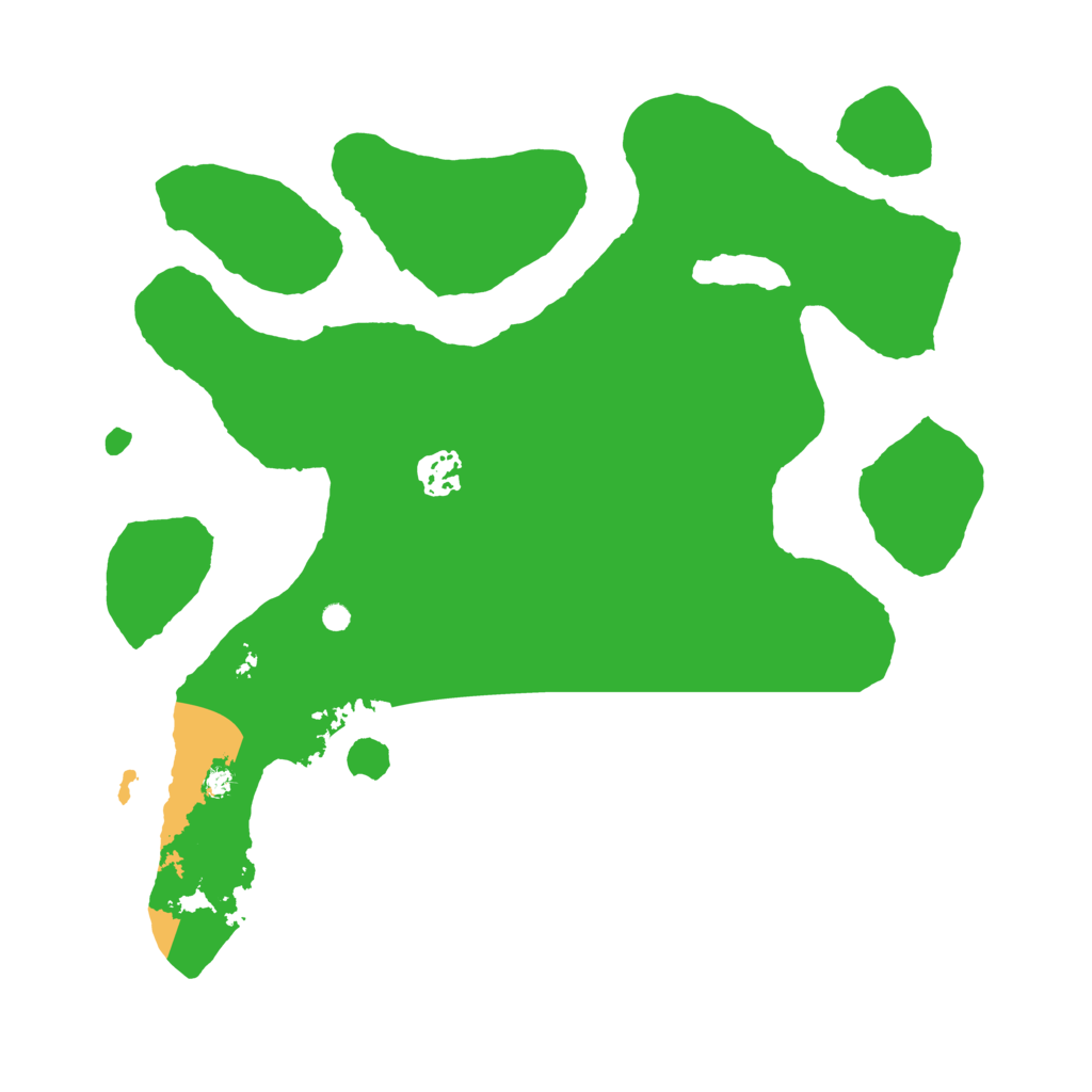 Biome Rust Map: Barren, Size: 3500, Seed: 599