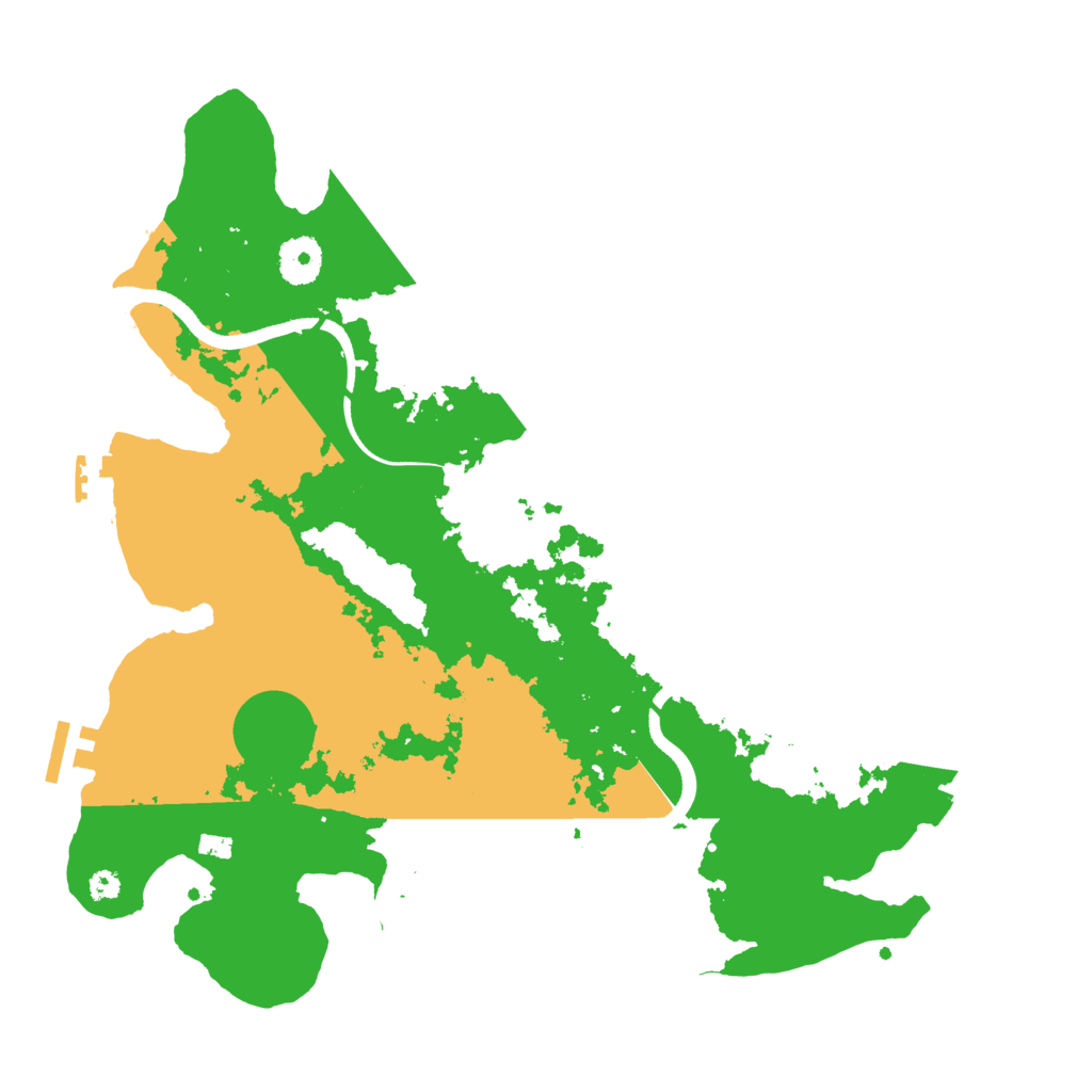 Biome Rust Map: Procedural Map, Size: 3550, Seed: 303426