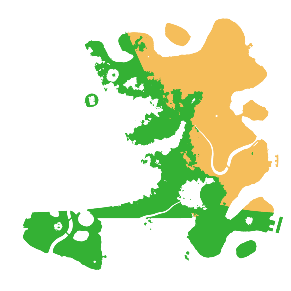 Biome Rust Map: Procedural Map, Size: 3550, Seed: 452438