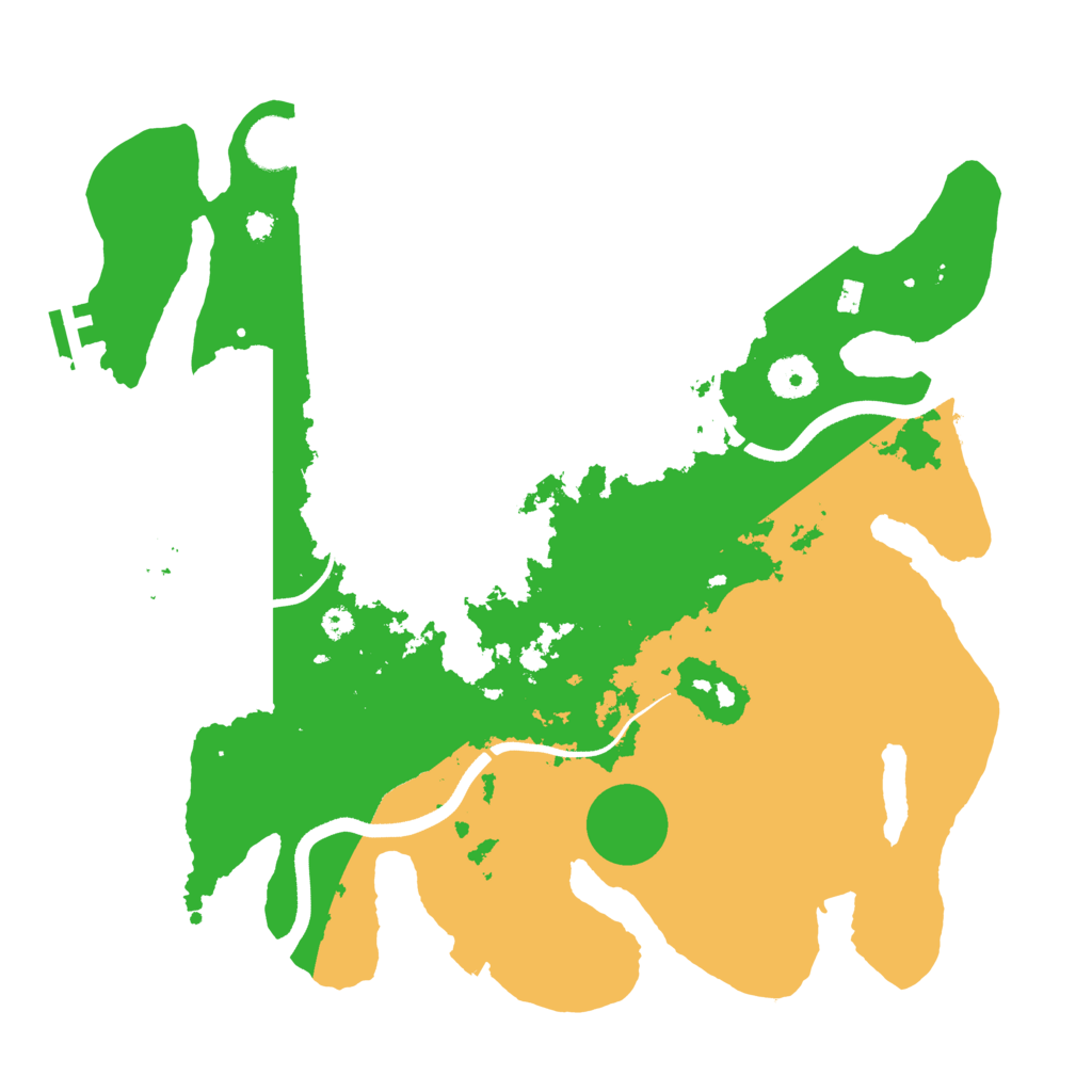 Biome Rust Map: Procedural Map, Size: 3550, Seed: 239423