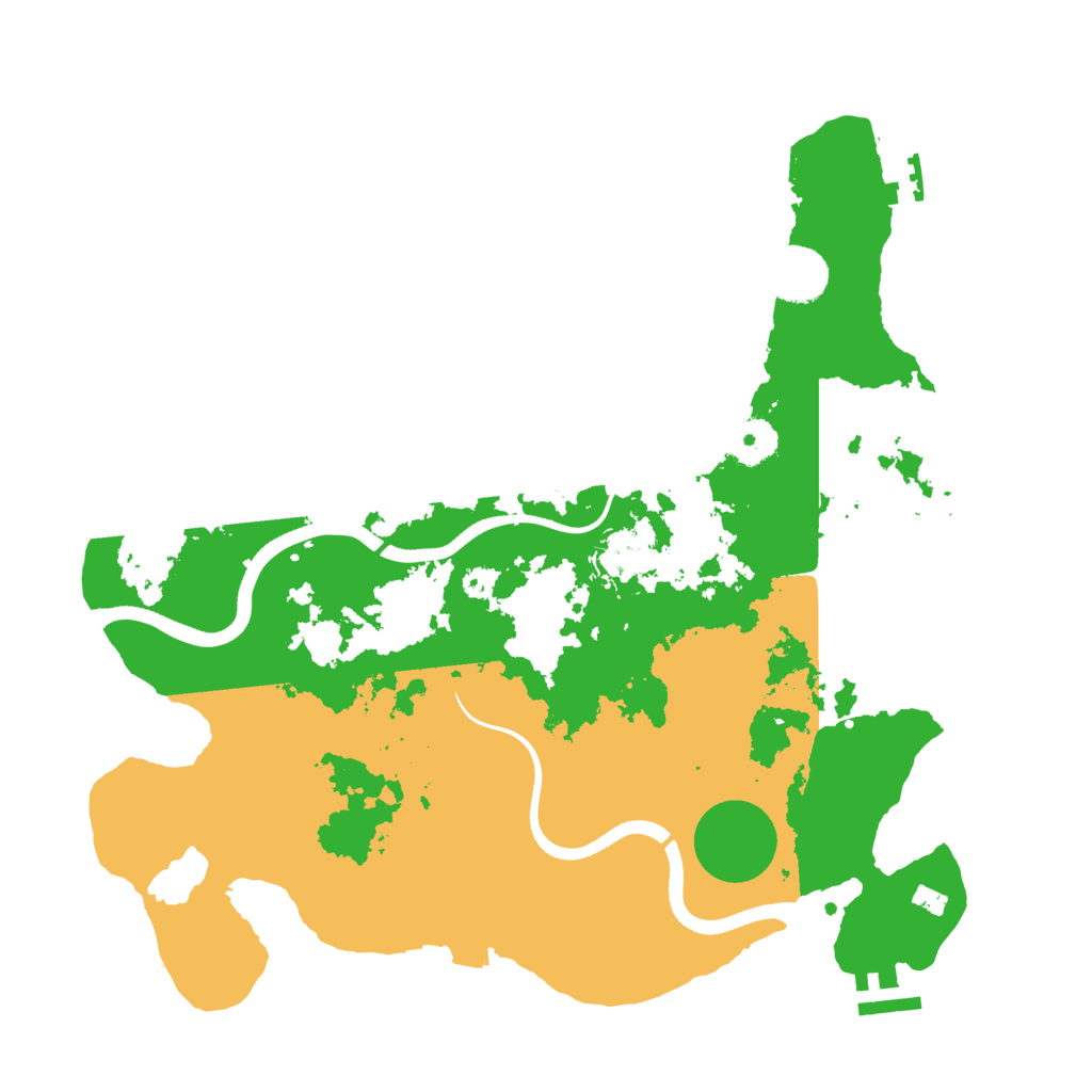 Biome Rust Map: Procedural Map, Size: 3500, Seed: 4353452