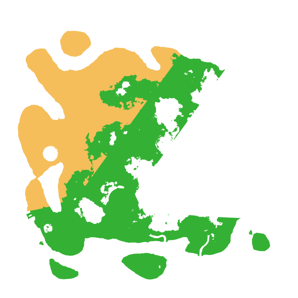 Biome Rust Map: Procedural Map, Size: 3500, Seed: 1245