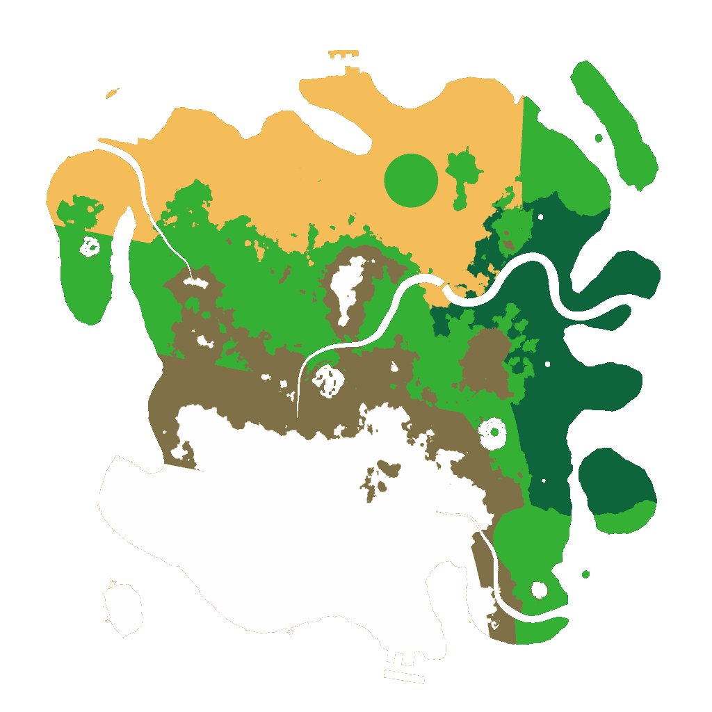 Biome Rust Map: Procedural Map, Size: 3500, Seed: 6738