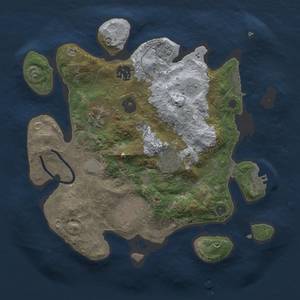 Thumbnail Rust Map: Procedural Map, Size: 3000, Seed: 587, 12 Monuments