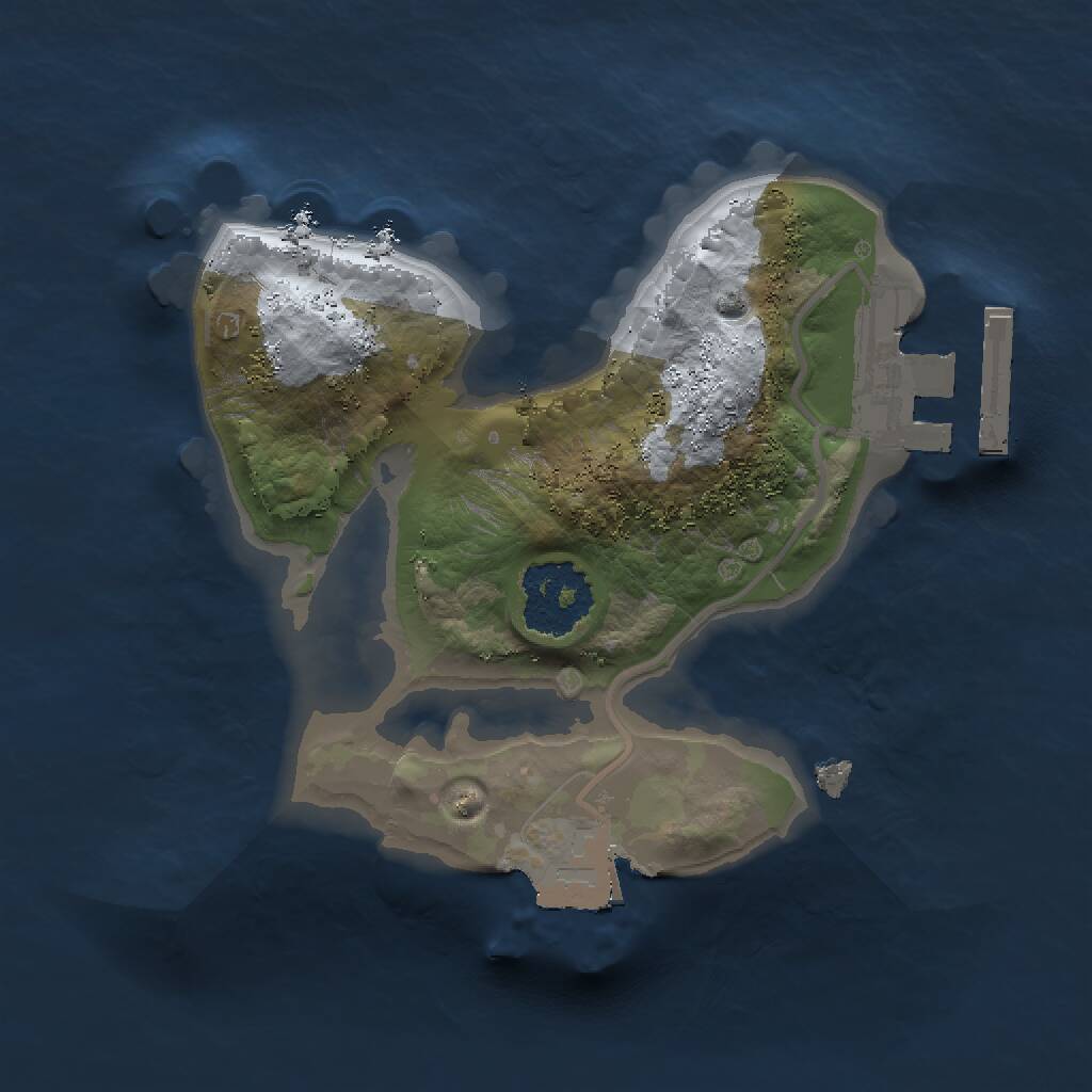 Rust Map: Procedural Map, Size: 1500, Seed: 237, 2 Monuments