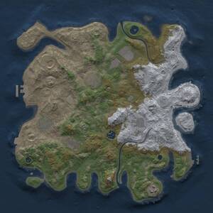 Thumbnail Rust Map: Procedural Map, Size: 3750, Seed: 1564248497, 16 Monuments