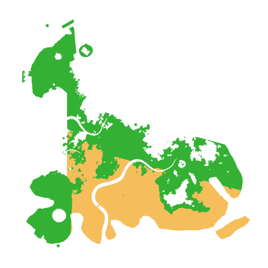 Biome Rust Map: Procedural Map, Size: 3500, Seed: 6418964