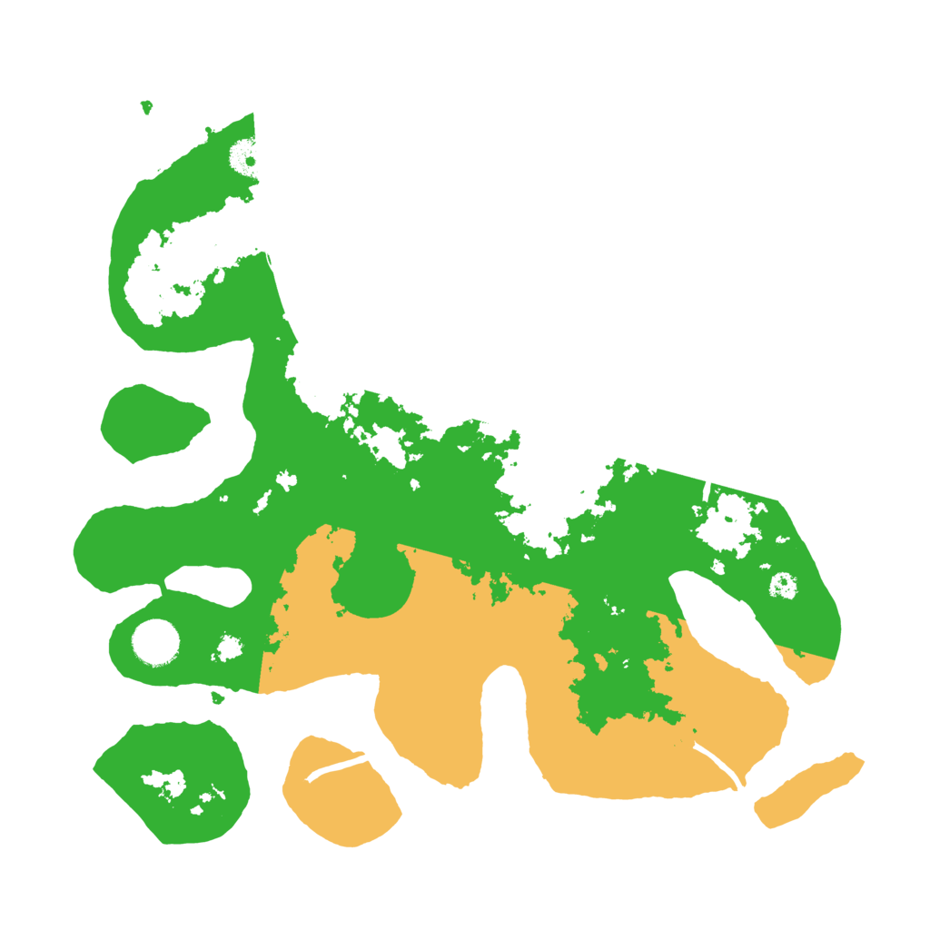 Biome Rust Map: Procedural Map, Size: 3500, Seed: 6418964