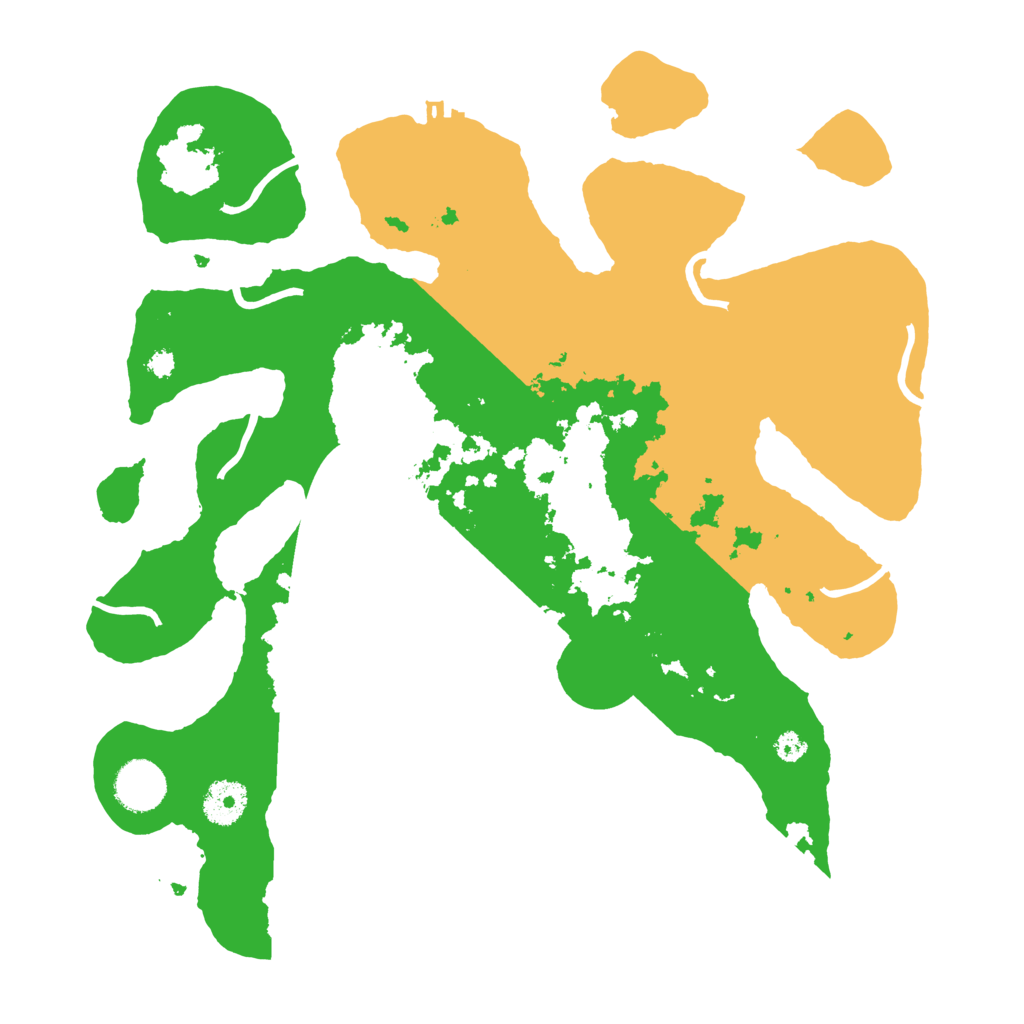 Biome Rust Map: Procedural Map, Size: 3500, Seed: 1765831591