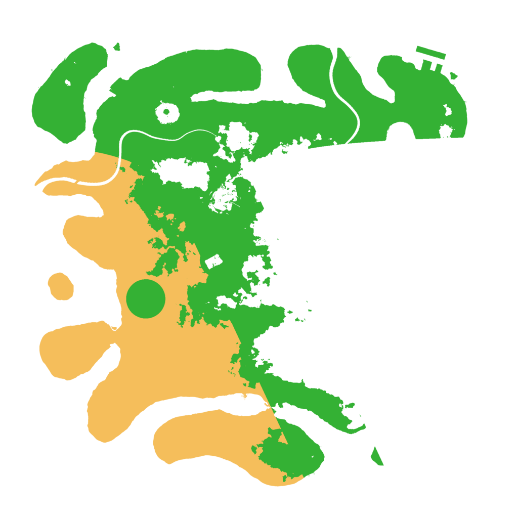 Biome Rust Map: Procedural Map, Size: 3500, Seed: 15012