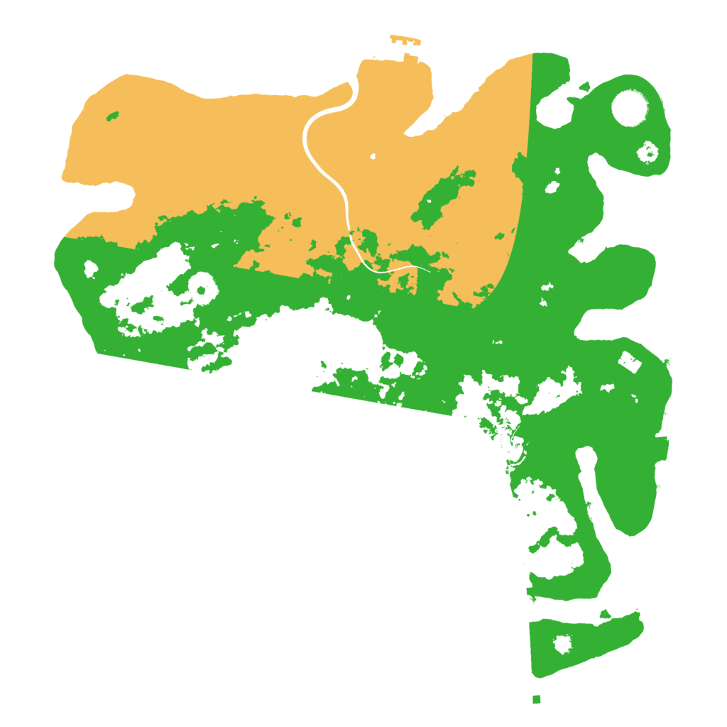 Biome Rust Map: Procedural Map, Size: 3550, Seed: 922986