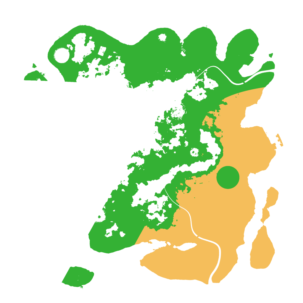 Biome Rust Map: Procedural Map, Size: 3500, Seed: 2147481948