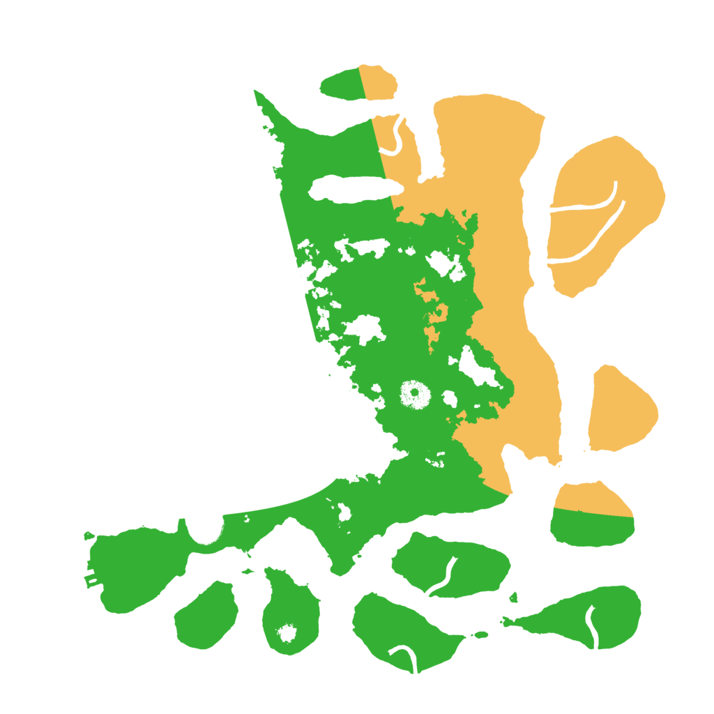 Biome Rust Map: Procedural Map, Size: 3600, Seed: 101063243