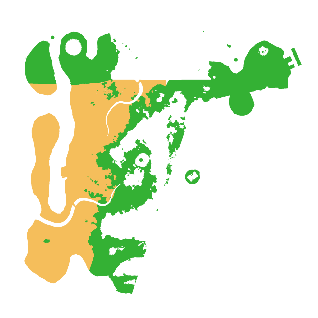 Biome Rust Map: Procedural Map, Size: 3500, Seed: 5156101