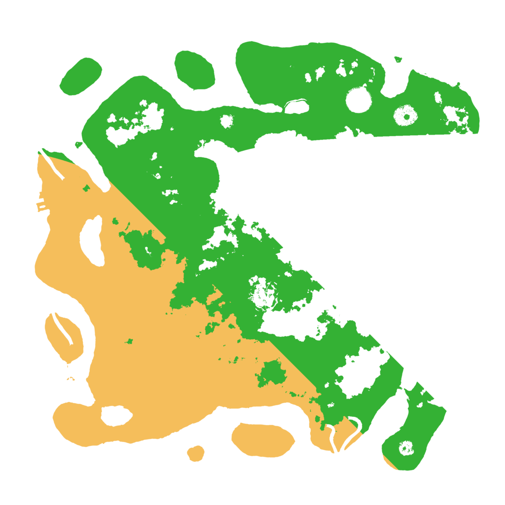 Biome Rust Map: Procedural Map, Size: 3500, Seed: 29194