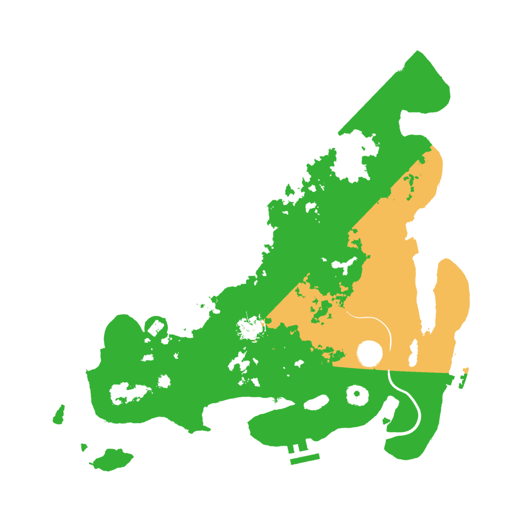 Biome Rust Map: Procedural Map, Size: 3500, Seed: 4962686