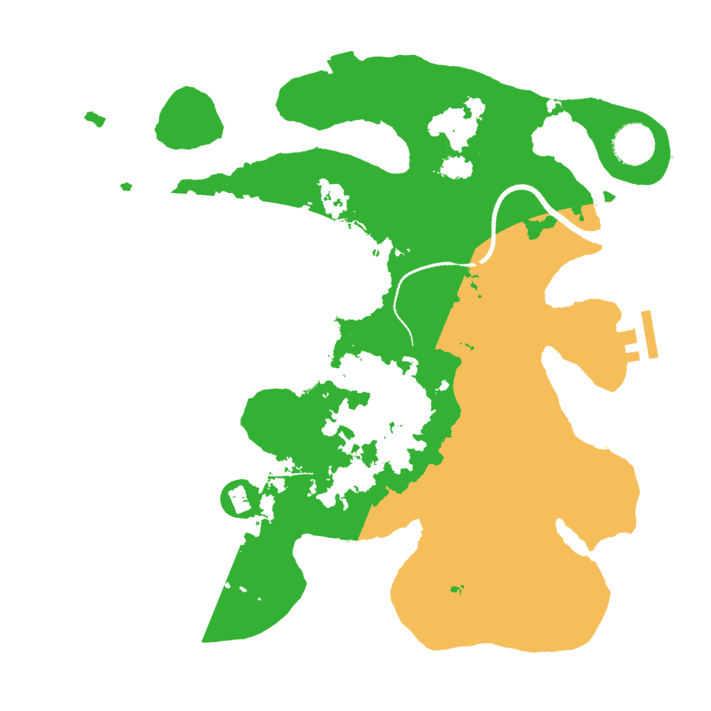 Biome Rust Map: Procedural Map, Size: 3000, Seed: 335445