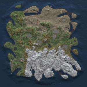 Thumbnail Rust Map: Procedural Map, Size: 4000, Seed: 19442595, 18 Monuments