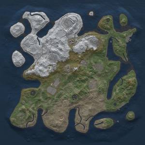 Thumbnail Rust Map: Procedural Map, Size: 4000, Seed: 544805353, 20 Monuments