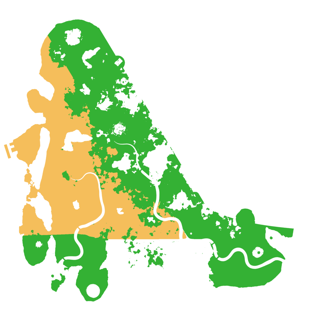 Biome Rust Map: Procedural Map, Size: 4500, Seed: 131405
