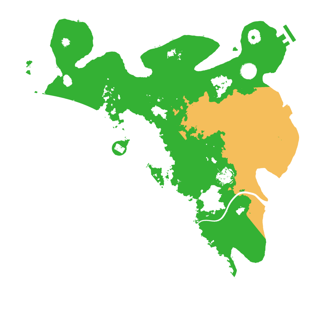 Biome Rust Map: Procedural Map, Size: 3500, Seed: 310342255