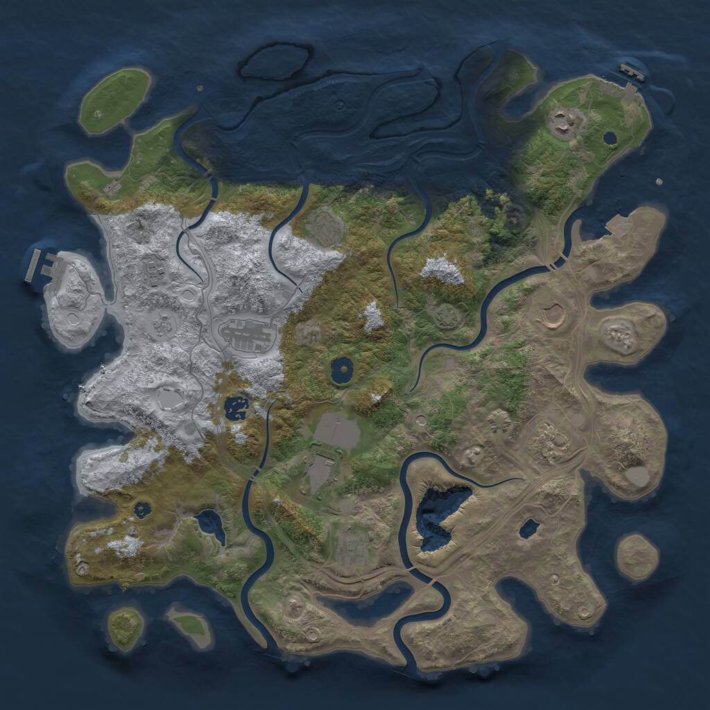 Rust Map: Procedural Map, Size: 4250, Seed: 336165408, 15 Monuments