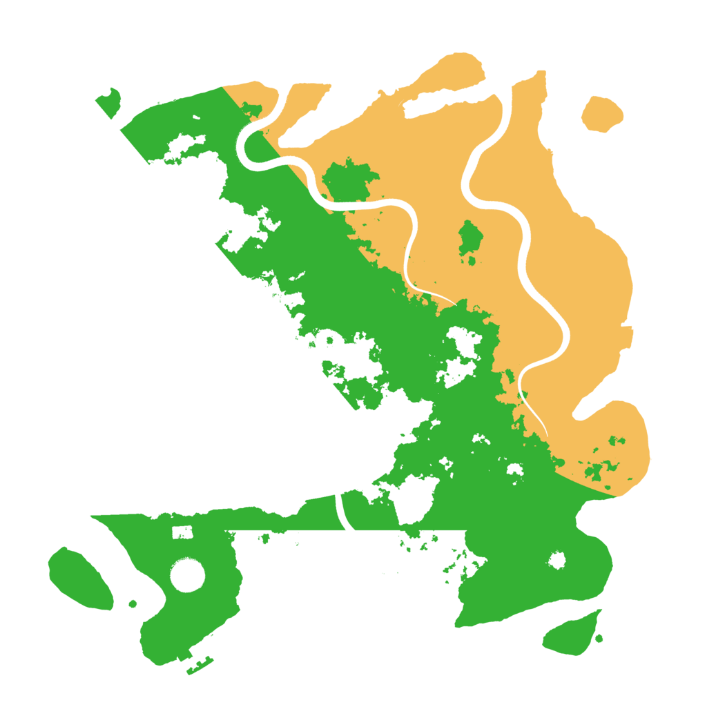 Biome Rust Map: Procedural Map, Size: 3700, Seed: 2934363