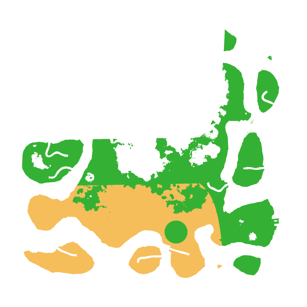 Biome Rust Map: Procedural Map, Size: 3550, Seed: 286608