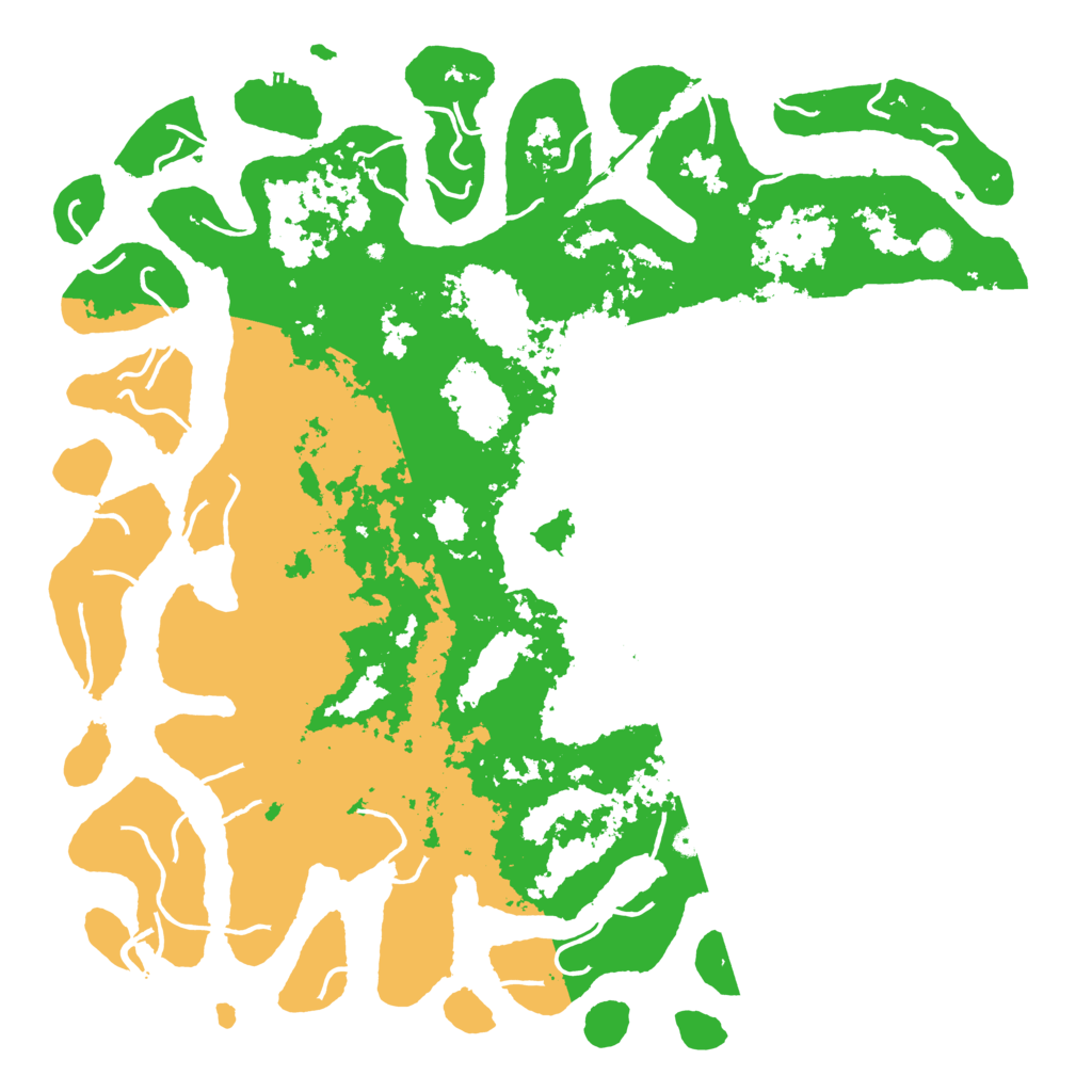 Biome Rust Map: Procedural Map, Size: 6000, Seed: 1051761