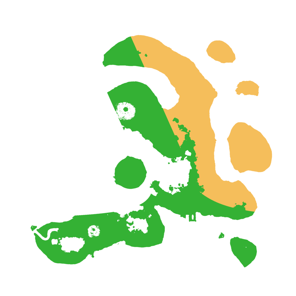 Biome Rust Map: Procedural Map, Size: 2500, Seed: 9865731