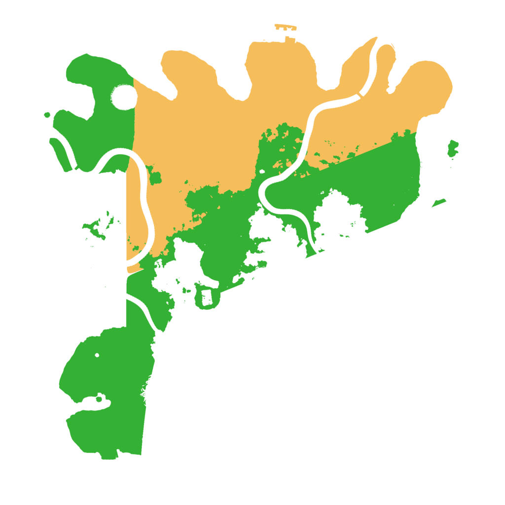 Biome Rust Map: Procedural Map, Size: 3500, Seed: 2105773597