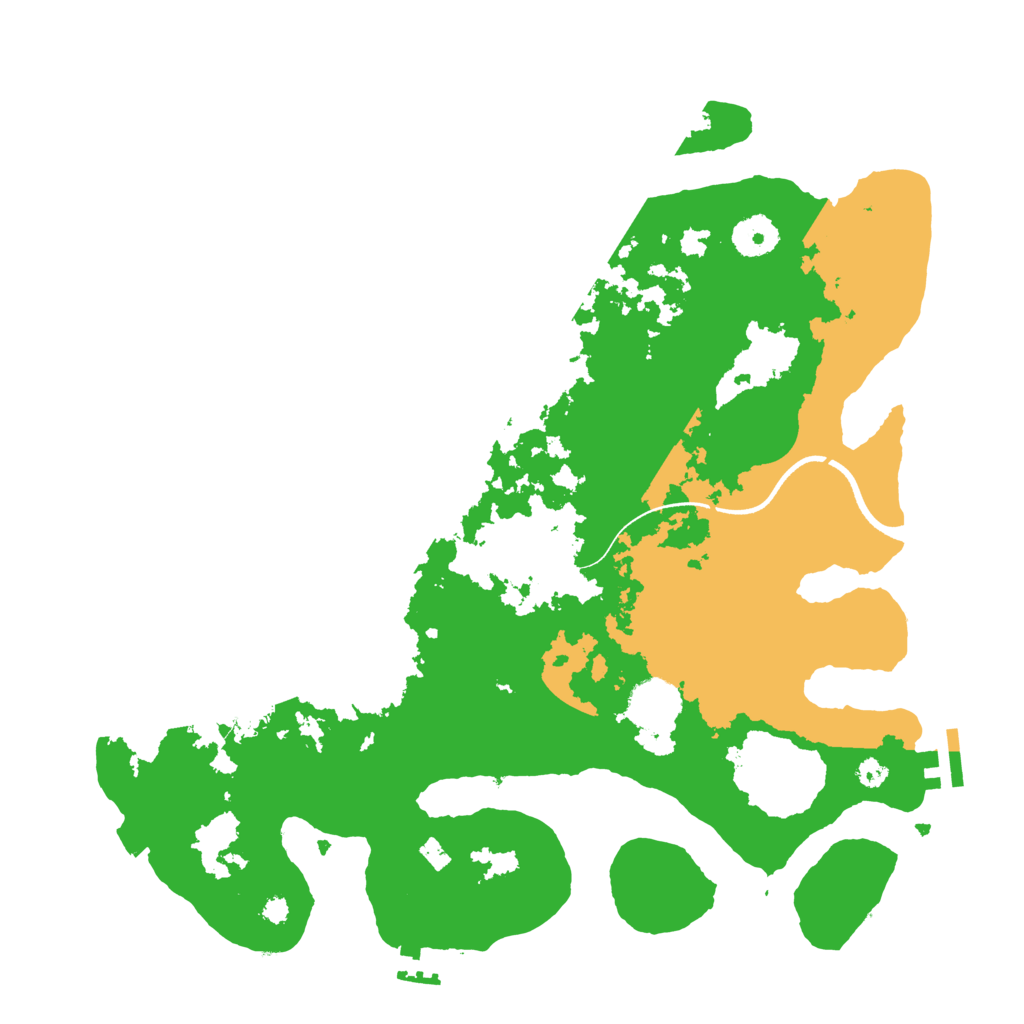 Biome Rust Map: Procedural Map, Size: 3550, Seed: 459681