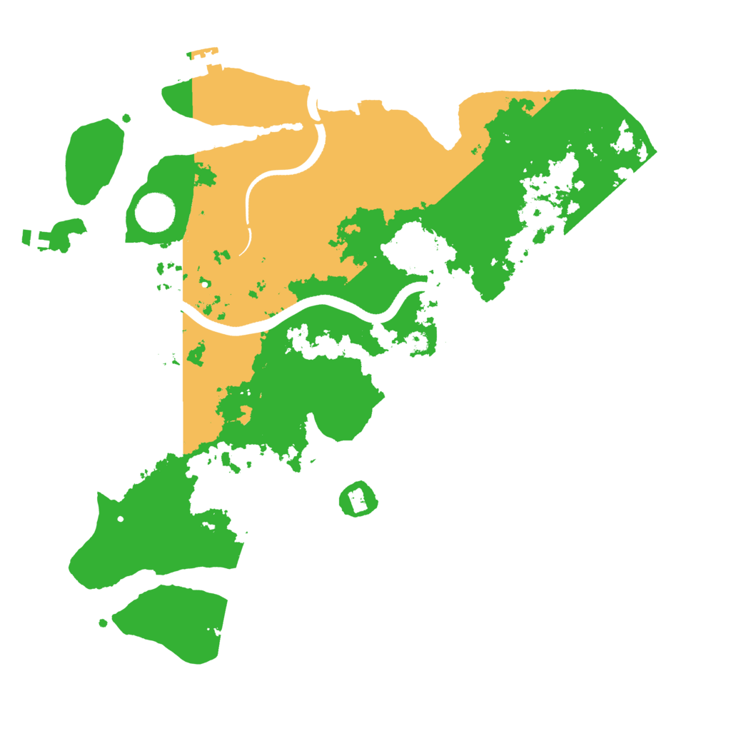 Biome Rust Map: Procedural Map, Size: 3500, Seed: 422469791