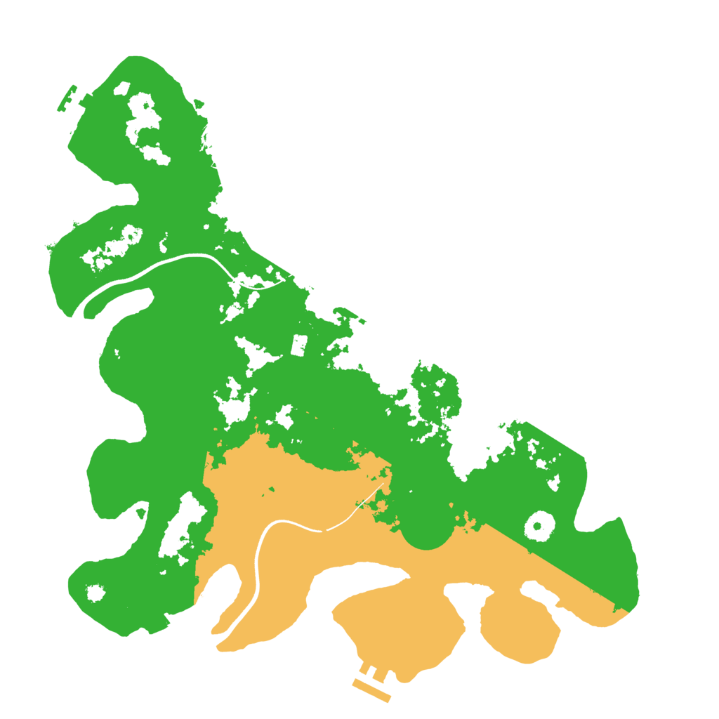 Biome Rust Map: Procedural Map, Size: 3600, Seed: 1419397162