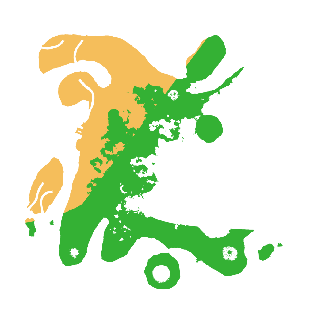 Biome Rust Map: Procedural Map, Size: 3200, Seed: 572041591