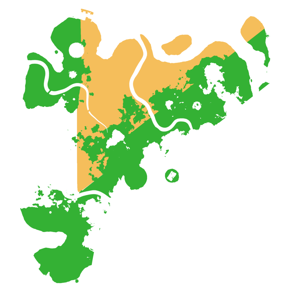 Biome Rust Map: Procedural Map, Size: 3600, Seed: 304883911