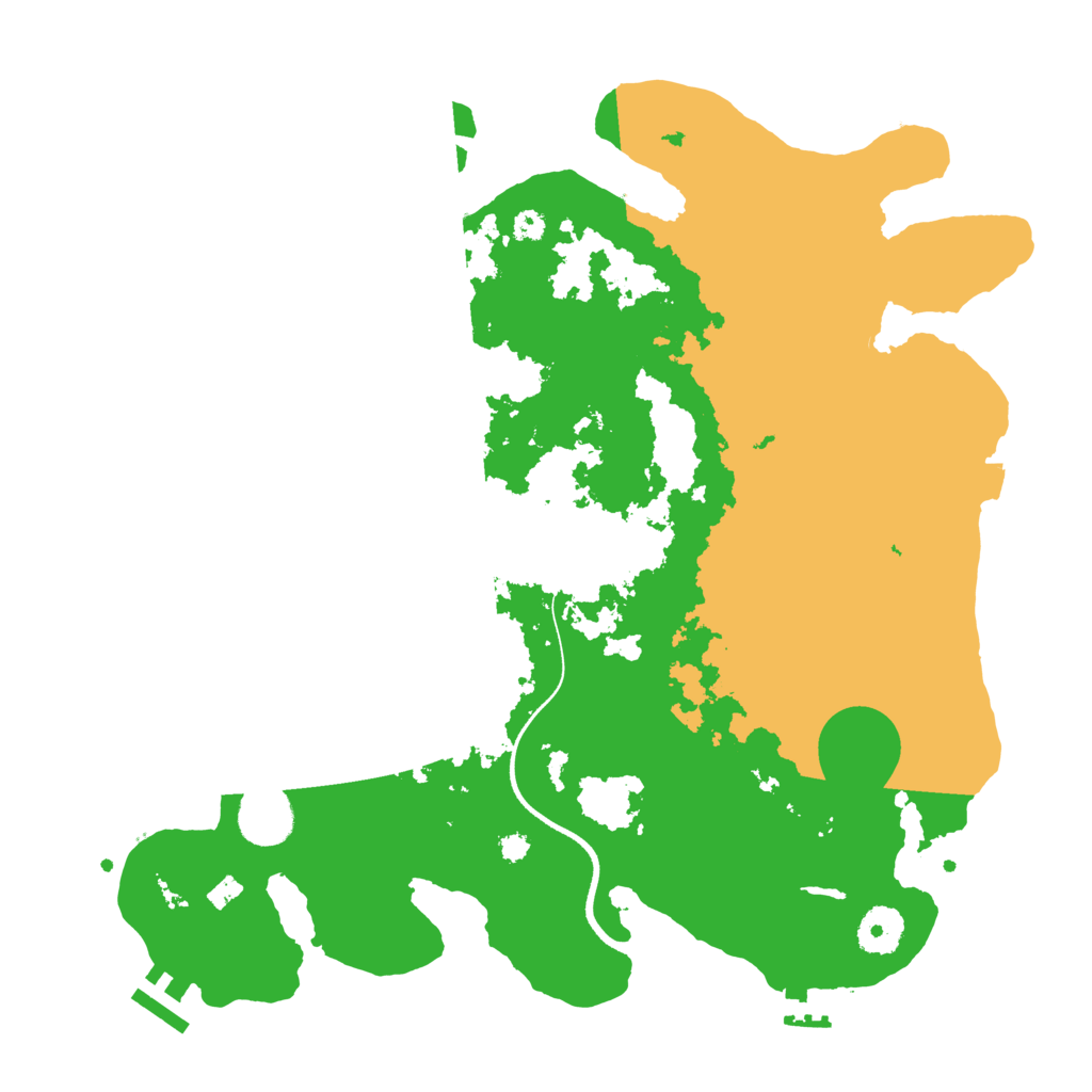 Biome Rust Map: Procedural Map, Size: 3500, Seed: 767646335