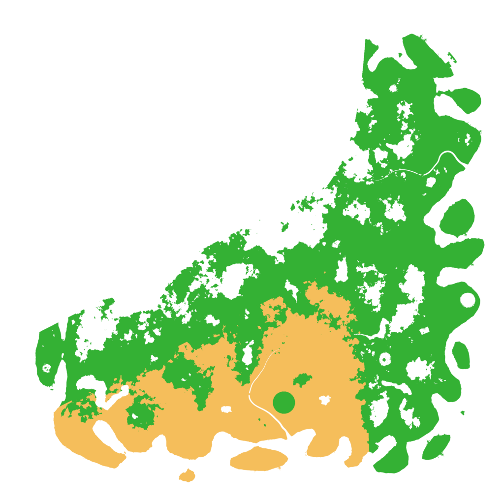 Biome Rust Map: Procedural Map, Size: 6000, Seed: 70852803