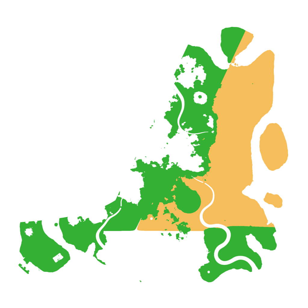 Biome Rust Map: Procedural Map, Size: 3500, Seed: 1810919278
