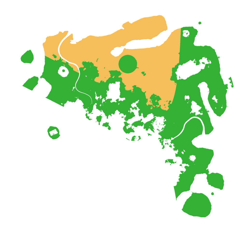 Biome Rust Map: Procedural Map, Size: 3550, Seed: 160992
