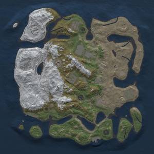 Thumbnail Rust Map: Procedural Map, Size: 4000, Seed: 81, 20 Monuments