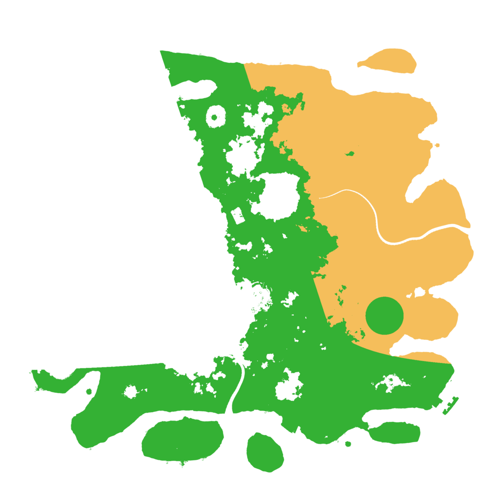 Biome Rust Map: Procedural Map, Size: 3500, Seed: 796753717