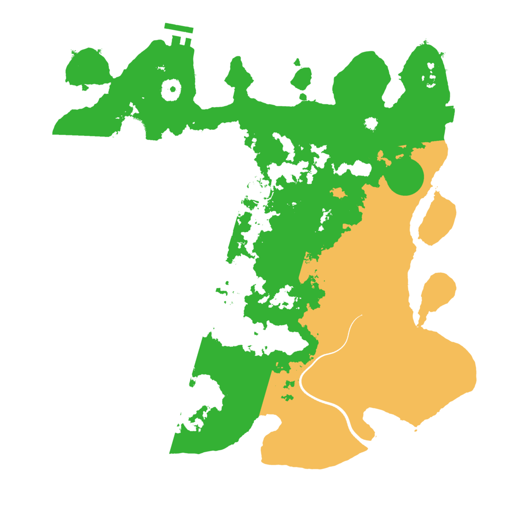 Biome Rust Map: Procedural Map, Size: 3550, Seed: 195568