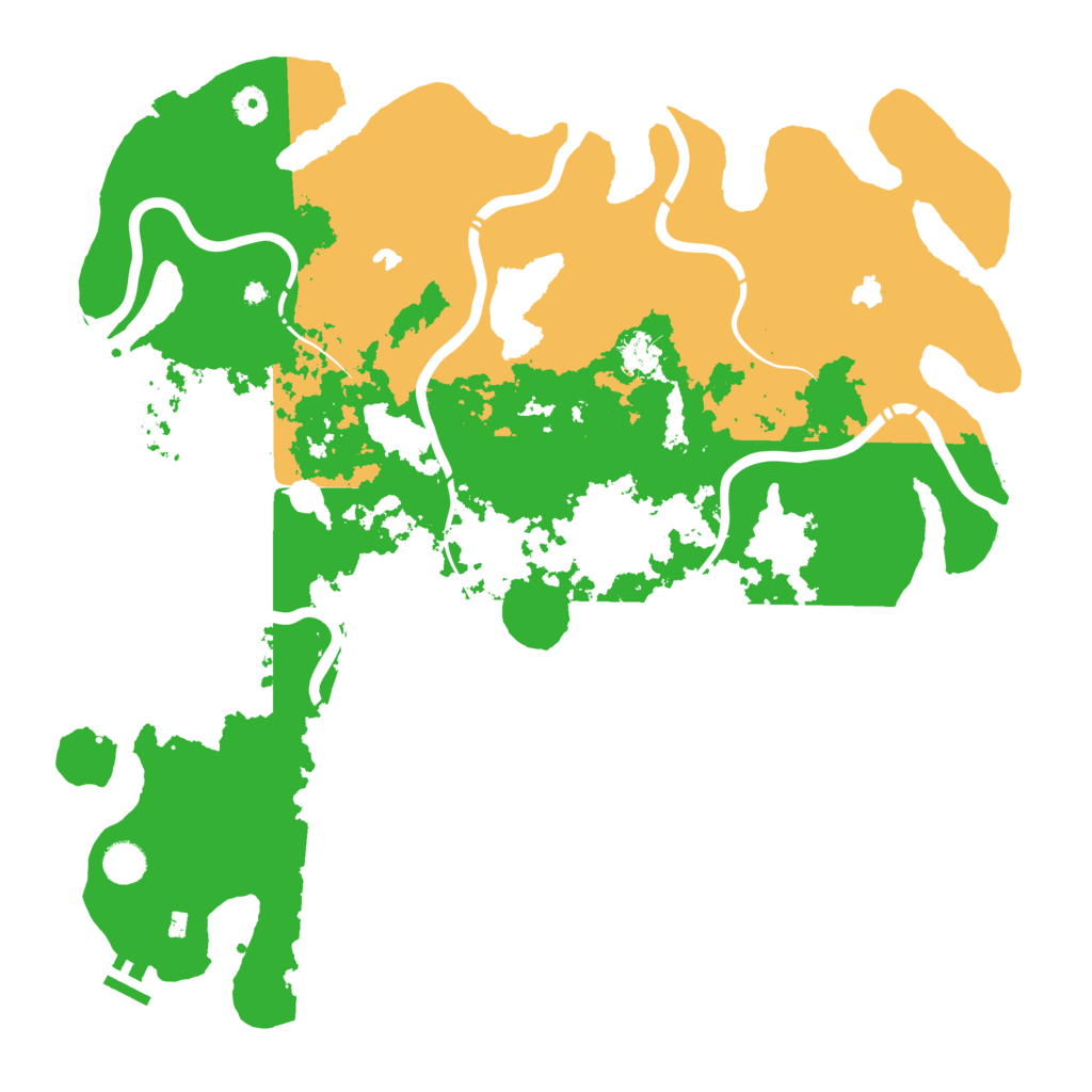 Biome Rust Map: Procedural Map, Size: 4500, Seed: 1098484455