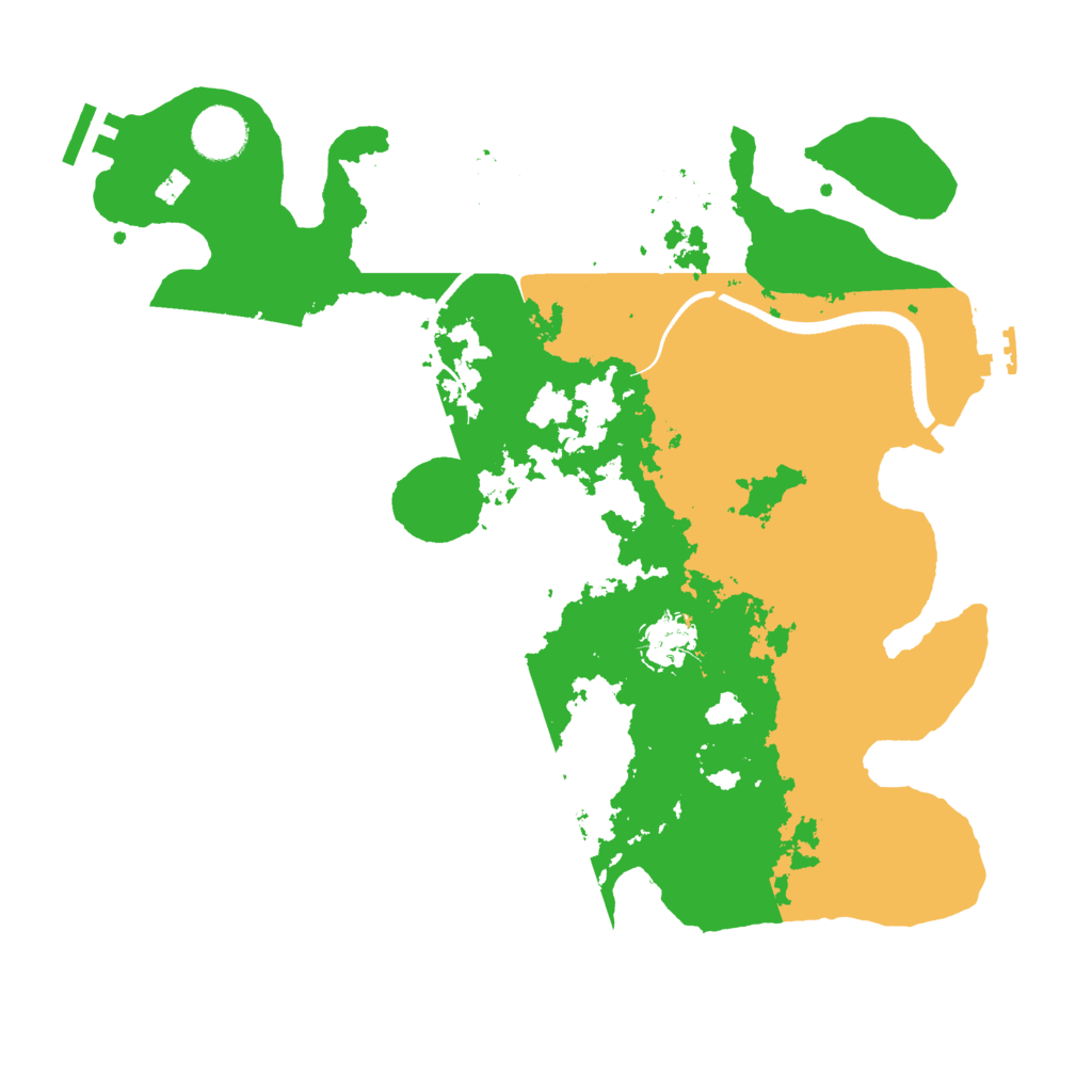 Biome Rust Map: Procedural Map, Size: 3500, Seed: 4201337