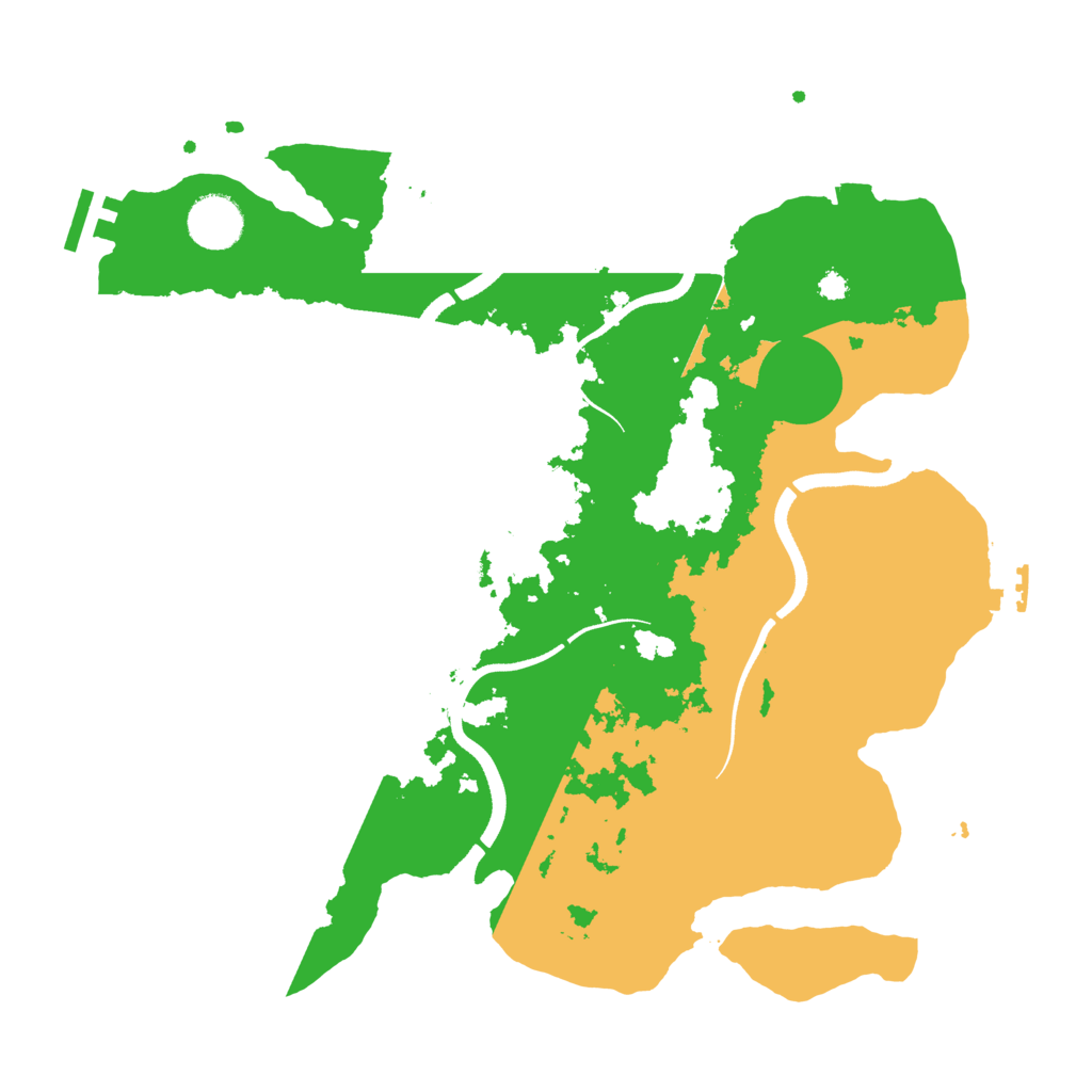 Biome Rust Map: Procedural Map, Size: 3500, Seed: 92736423
