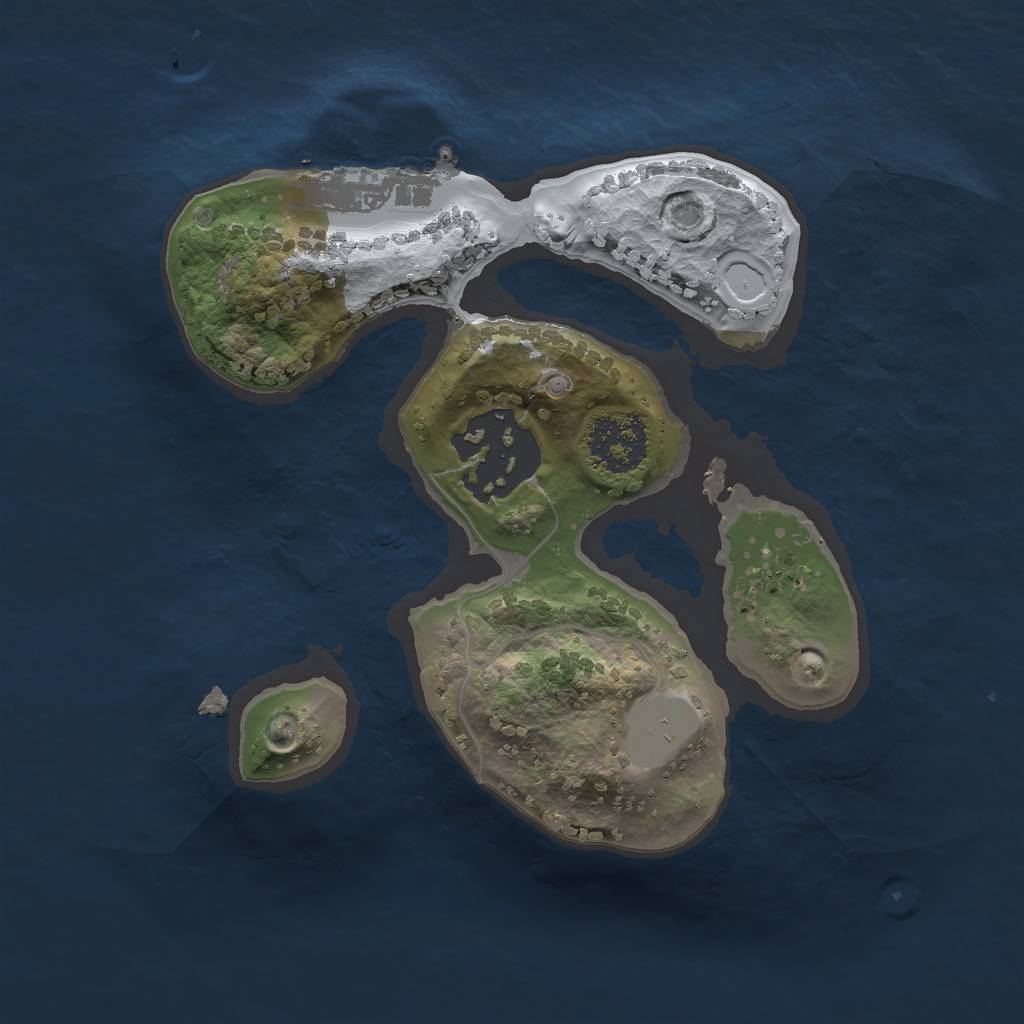 Rust Map: Procedural Map, Size: 1750, Seed: 887759, 7 Monuments