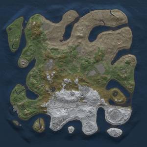 Thumbnail Rust Map: Procedural Map, Size: 4000, Seed: 49238423, 20 Monuments