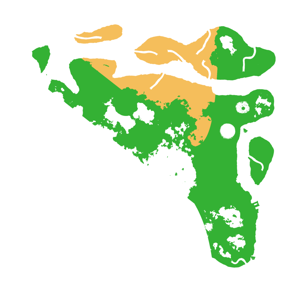 Biome Rust Map: Procedural Map, Size: 3500, Seed: 555401883